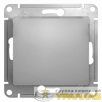 Переключатель проходной 1-кл. СП Glossa 10А IP20 (сх. 6) 10AX механизм алюм. SE 