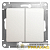 Переключатель проходной 2-кл. СП Glossa 10А IP20 (сх. 6/2) 10AX механизм перламутр SE 