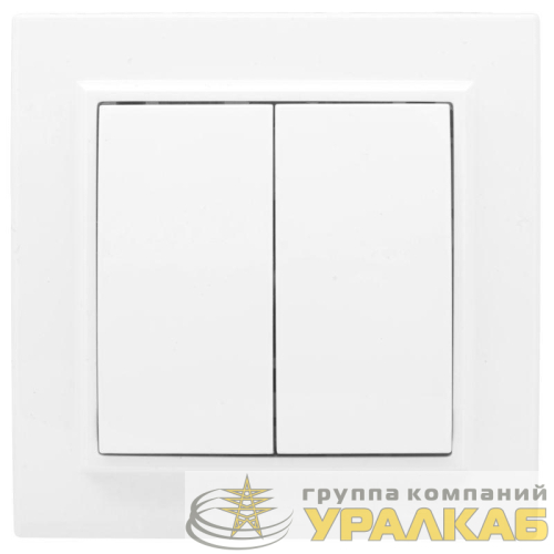 Выключатель 2-кл. СП Минск 10А IP20 бел. Basic EKF 