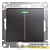Выключатель 2-кл. СП Glossa 10А IP20 (сх. 5а) 10AX с подсветкой механизм графит SE 