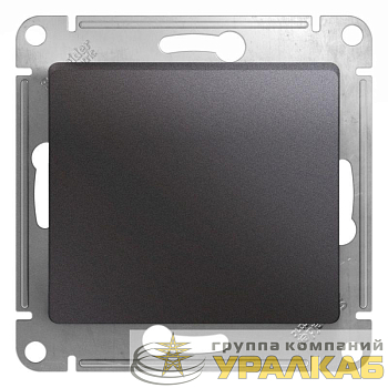 Переключатель проходной 1-кл. СП Glossa 10А IP20 (сх. 6) 10AX механизм графит SE 