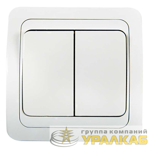 Выключатель 2-кл. СП Classico 2023 10А IP20 бел. ASD / IN HOME 