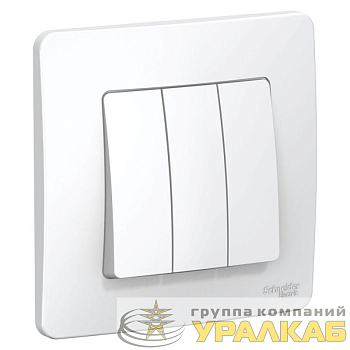 Выключатель 3-кл. СП Blanca 10А IP20 (сх. 1+1+1) 250В бел. SE 