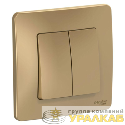 Выключатель 2-кл. СП Blanca 10А IP20 (сх. 5) 250В титан SE 