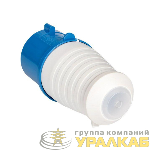 Вилка переносная 013 16А 2P+PE 220В IP44 EKF 