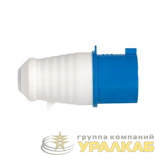 Вилка переносная 013 16А 2P+PE 220В IP44 EKF 