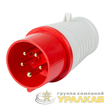 Вилка 015 переносная 3Р+РЕ+N 16А 380В IP44 Rexant 