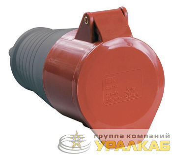 Розетка кабельная 16А 380В 3P+PЕ ССИ-214 IP44 IEK 