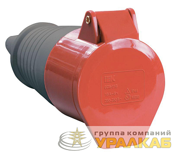 Розетка кабельная 32А 380В 3P+PЕ ССИ-224 IP44 IEK 