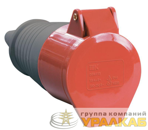 Розетка кабельная 32А 380В 3P+PЕ ССИ-224 IP44 IEK 