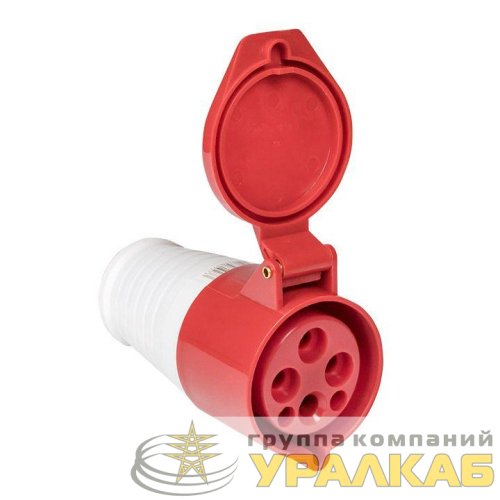 Розетка кабельная 16А 380В 3P+РЕ IP44 (214) EKF 