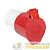 Розетка кабельная 16А 380В 3P+РЕ IP44 (214) EKF 