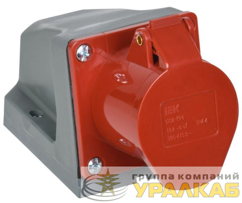 Розетка ОП 16А 380В 3P+PЕ ССИ-114 IP44 IEK 