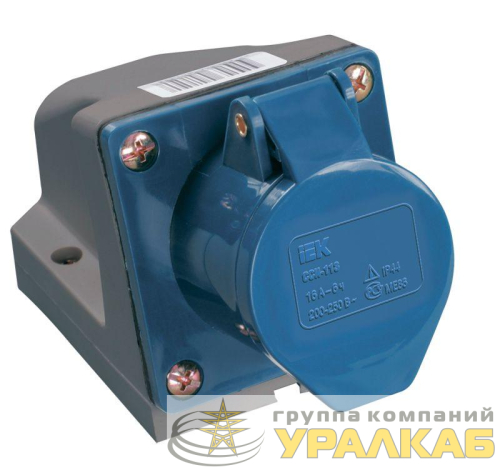 Розетка ОП 32А 220В 2P+PЕ ССИ-123 IP44 IEK 