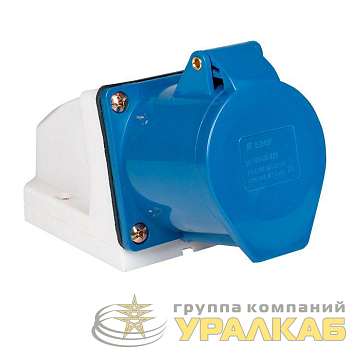 Розетка наружн. уст. 32А 220В 2P+РЕ IP44 (123) EKF 