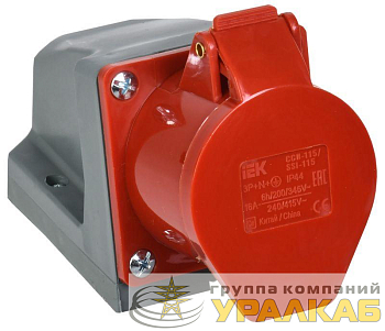 Розетка ОП ССИ-115 16А 3P+PE+N 380В IP44 IEK 
