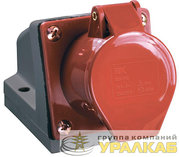 Розетка ОП 32А 380В 3P+PE+N ССИ-125 IP44 IEK 