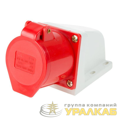 Розетка 124 стационарная 3Р+РЕ 32А 380В IP44 Rexant 