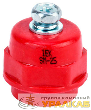 Изолятор SM25 (М6) силовой с болтом IEK 