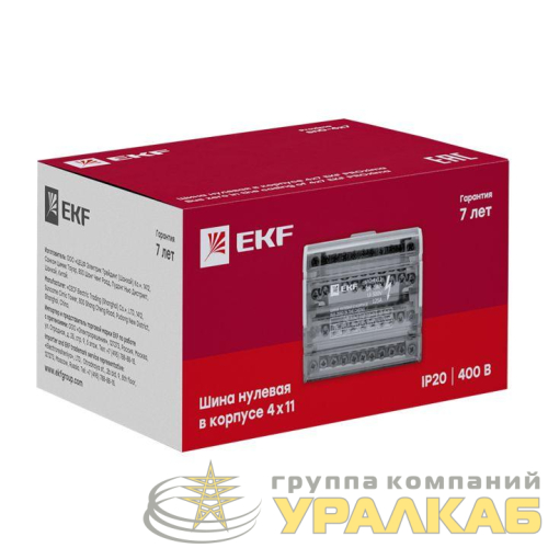 Шина нулевая в корпусе 4х7 EKF 