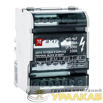 Шина нулевая в корпусе 4х7 EKF 
