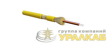 Кабель волоконно-оптический 9/125 SMF-28 Ultra одномод. 8 волокон плотн. tight buffer для внутр. прокл. LSZH FO-DT-IN-9S-8-LSZH-YL желт. Hyperline 