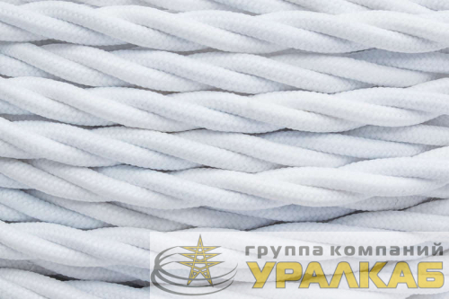 Провод ретро 3х1.5 матов. бел. (уп.20м) Bironi 