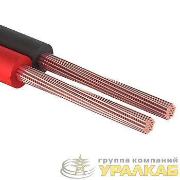 Кабель Stereo 2х0.75 Red/Black бухта (м) PROCONNECT 