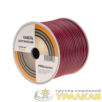 Кабель Stereo 2х1.5 Red/Black бухта (м) PROCONNECT 