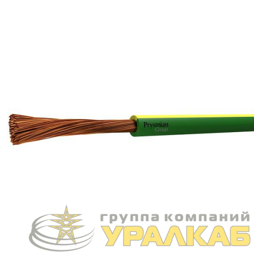 Провод ПуГВнг(А)-LS 1х6 Ж/З (бухта) (м) РЭК-PRYSMIAN 