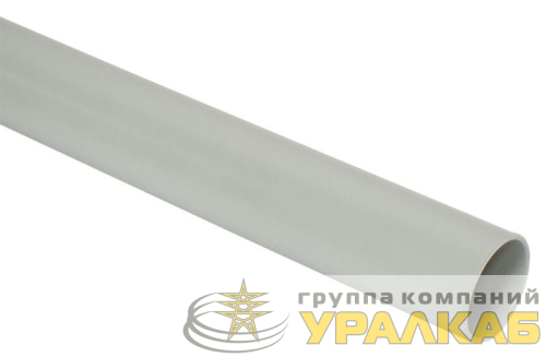 Труба гладкая ПВХ жесткая d50мм сер. (дл.3м) IEK 