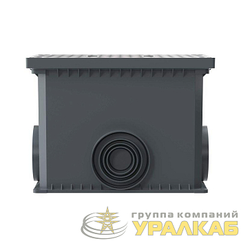 Колодец смотр. 335х240х255 с крыш. для двуст. труб DKC 