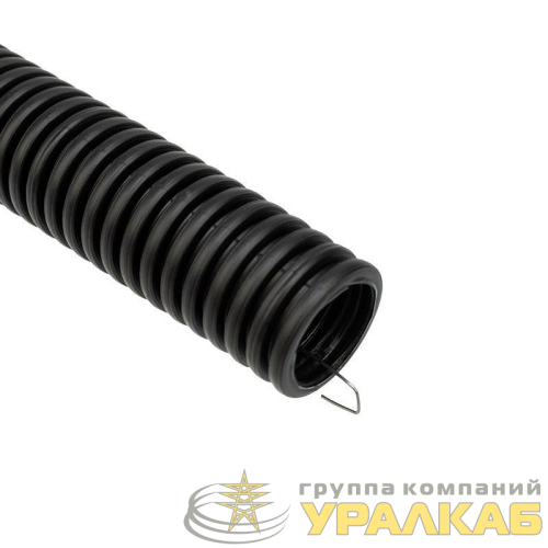 Труба гофрированная ПНД d16мм с протяжкой черн. (уп.100м) Rexant 