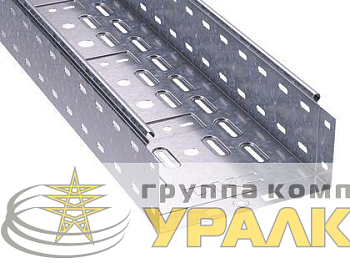 Лоток листовой перфорированный 200х100 L2000 сталь 0.8мм DKC 
