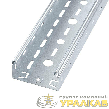 Лоток листовой перфорированный 100х50 L3000 сталь 0.6мм S3 DKC 