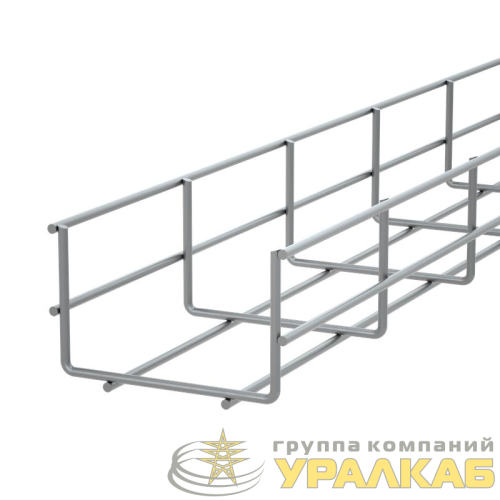 Лоток проволочный 100х60 L3000 сталь 4мм PL60-100-3000 оцинк. КМ 
