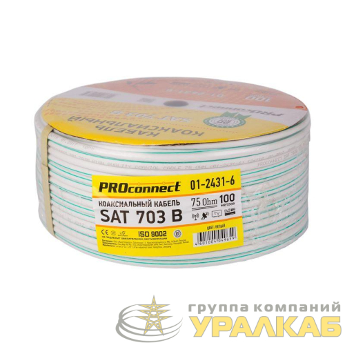 Кабель SAT 703B Cu/Al/Cu бухта (м) PROCONNECT 