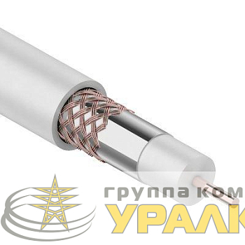 Кабель RG-6U+Cu 48проц. 75Ом бел. (м) PROCONNECT 