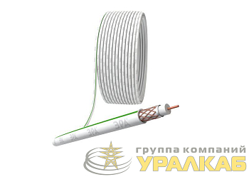Кабель коаксиальный SAT 703 B.Cu/оплетка Cu 75проц. PVC 75Ом бел. (м) Эра 