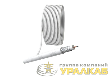 Кабель коаксиальный RG-6U CCS/оплетка Al 48проц. PVC Simple 75Ом бел. (м) Эра 