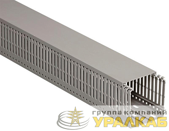Кабель-канал перфорированный 80х60 L2000 ИМПАКТ серия М (7х11) IEK 
