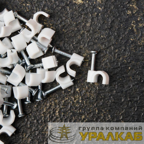 Скоба крепежная круглая d4мм (уп.50шт) Rexant 