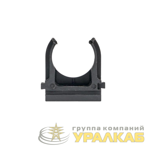 Держатель для труб (клипса) d20мм черн. (уп.10шт) Plast EKF 