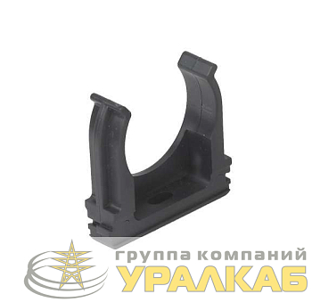Держатель для труб (клипса) d32мм пластик черн. Ruvinil 