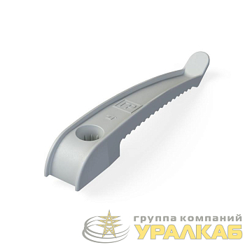 Держатель кабеля односторонний для прямого монтажа (уп.20шт) сер. Промрукав 