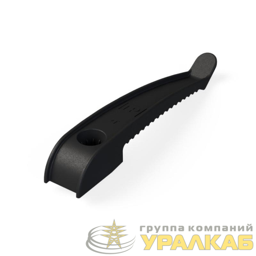 Держатель кабеля односторонний для прямого монтажа (уп.20шт) черн. Промрукав 