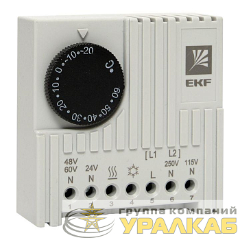 Термостат NO/NC (охлаждение/обогрев) на DIN-рейку 5-10А 230В IP20 PROxima EKF 