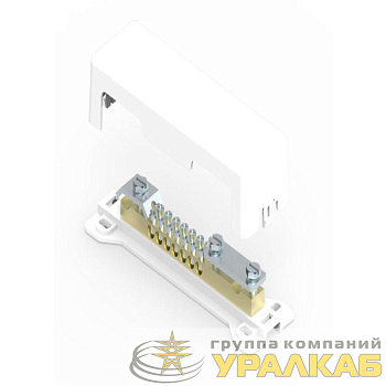 Шина уравнивания потенциалов 10х4-25кв.мм 1х50кв.мм 1х4х30мм с пласт. опорой DKC 