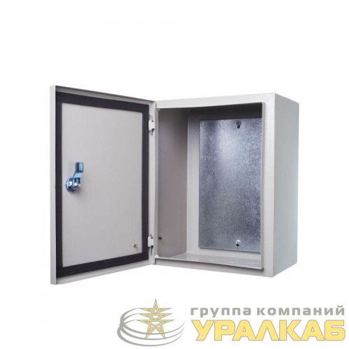 Корпус навесной ЩРНМ-1 395х310х220 IP54 с монтаж. панелью метал. DEKraft 