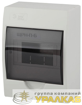 Бокс ЩРН-П-6 мод. навесной пластик IP41 SIMPLE NO-box_simple-plastic_6_surface ЭРА 